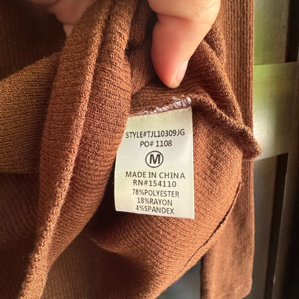 JLUXLABEL Brown Knit Top - Picture 6 of 7